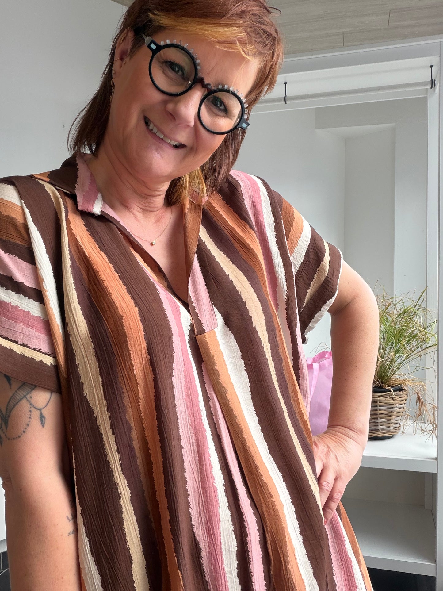☀️ Zomerjurk “Sunset Stripes