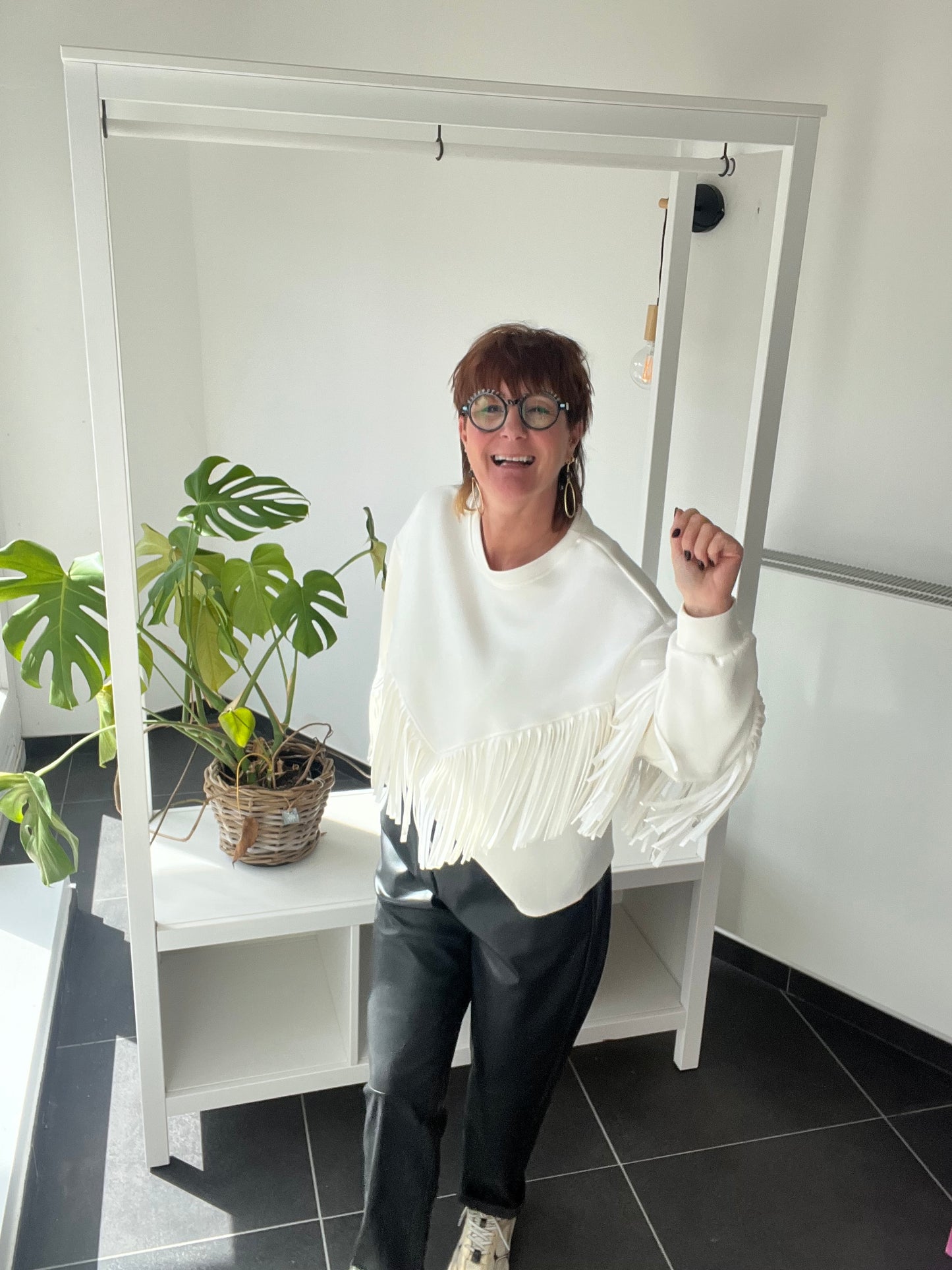 Broek in leder