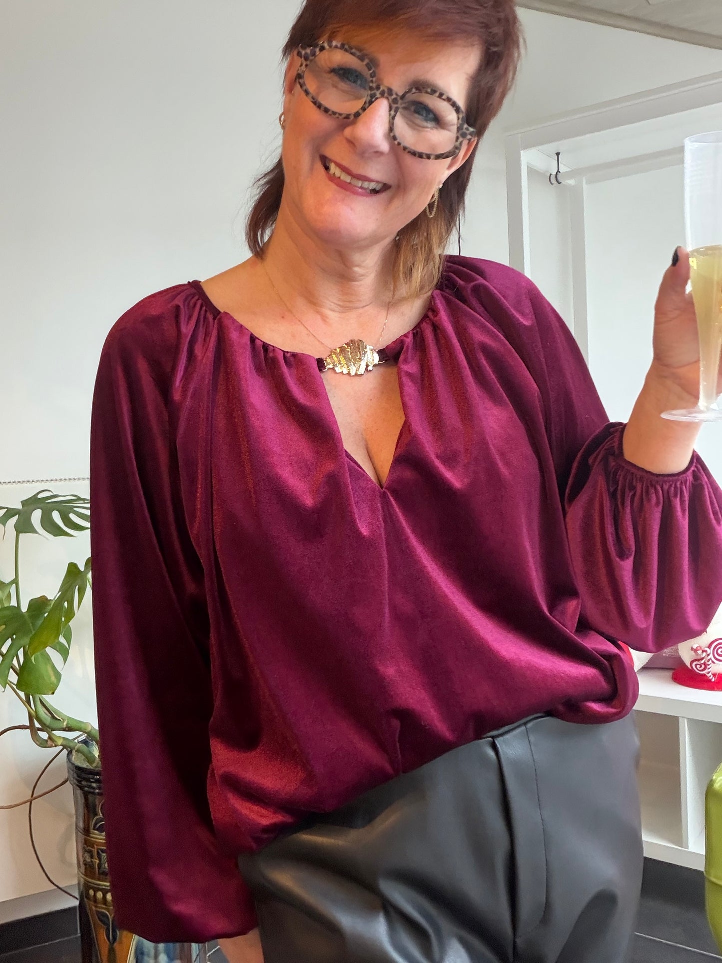 Fluweel met een hoekje af