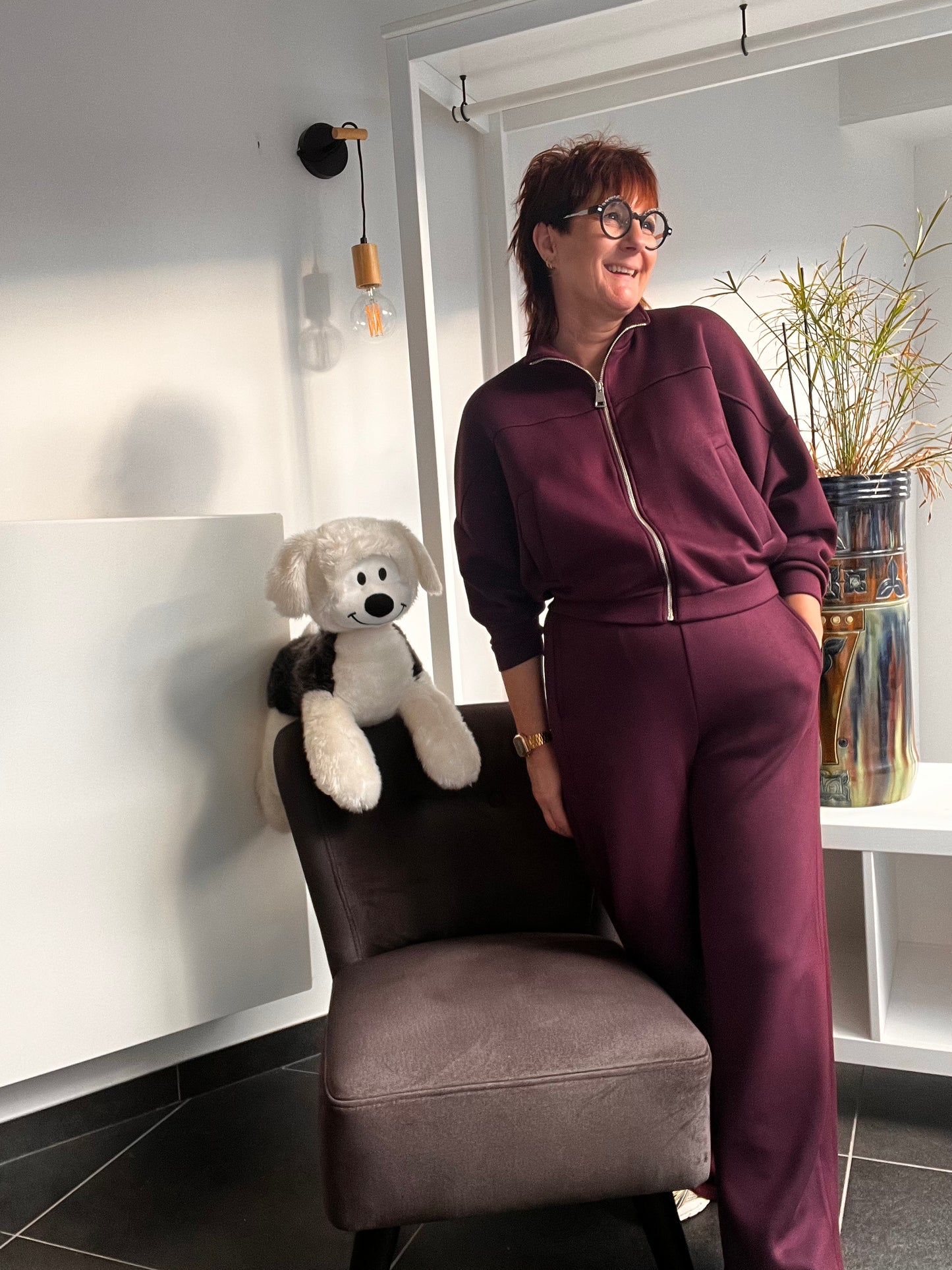 Homewear set met rits