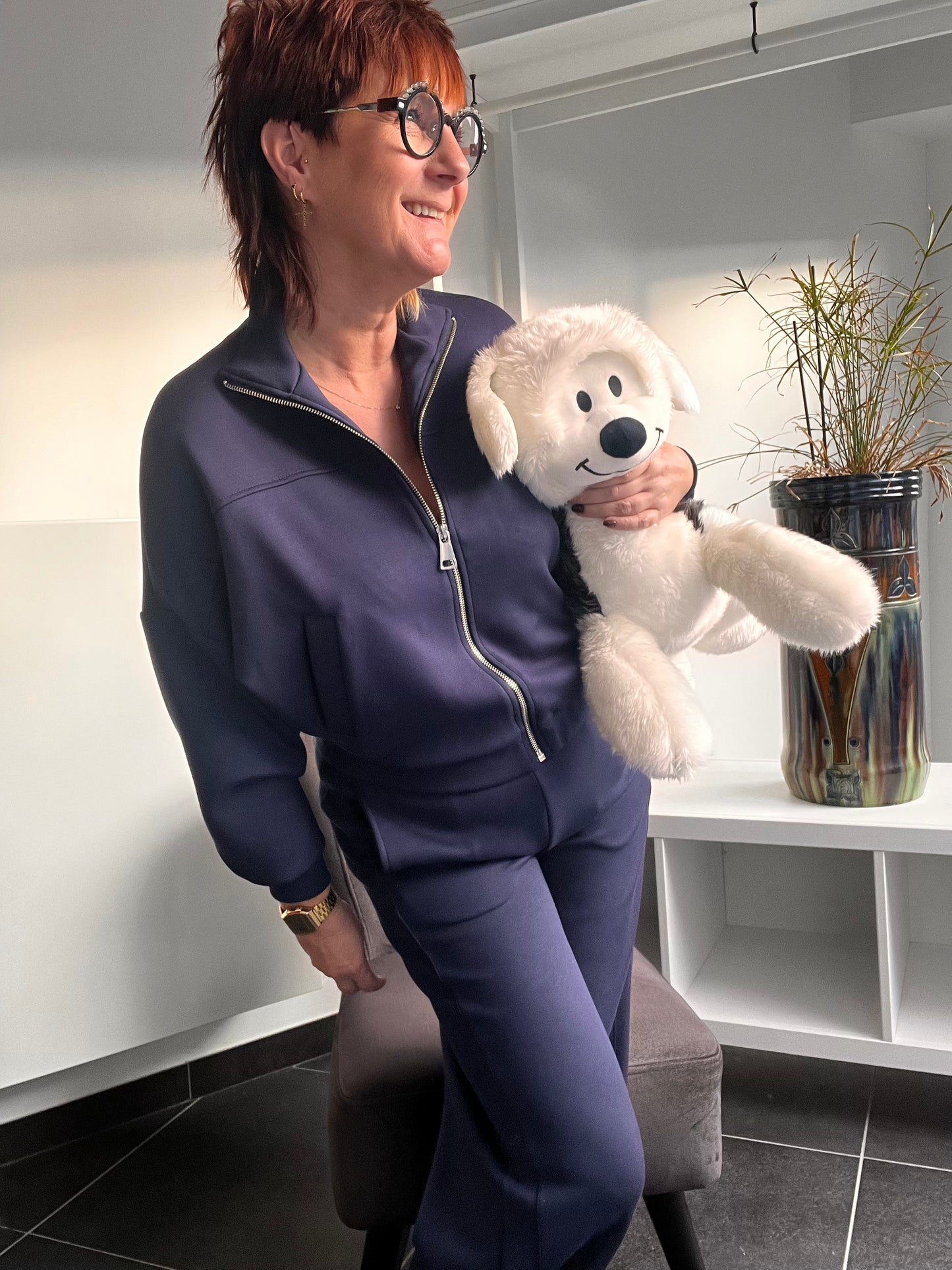 Homewear set met rits
