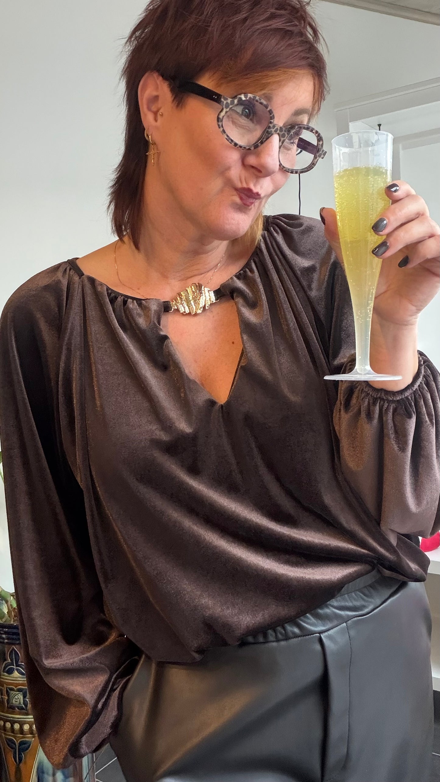 Fluweel met een hoekje af