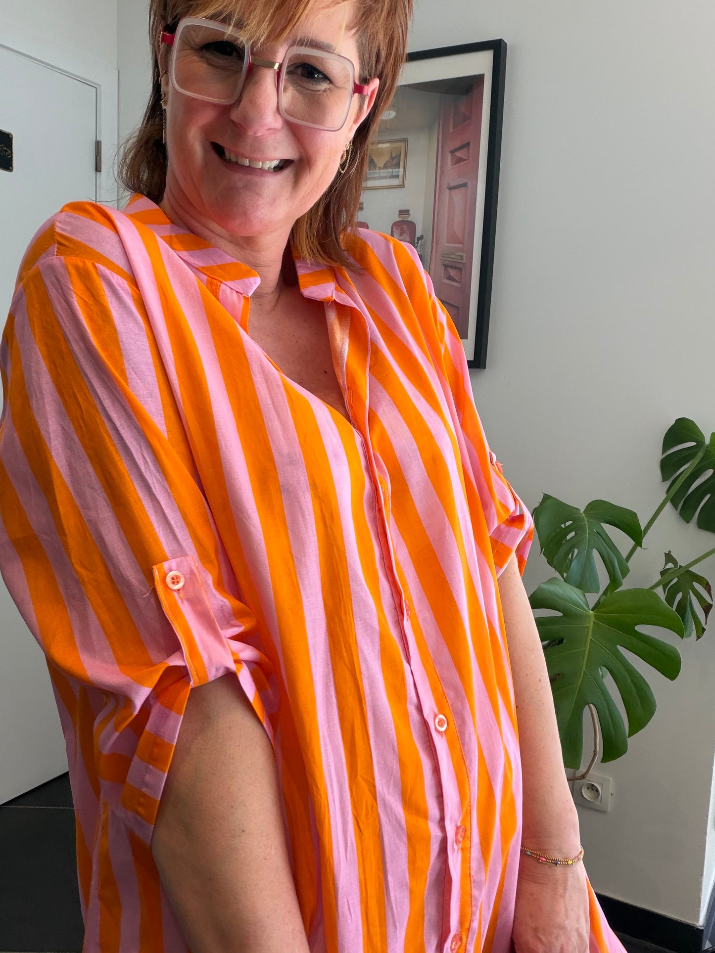 Hemdjurk Sunset Stripes