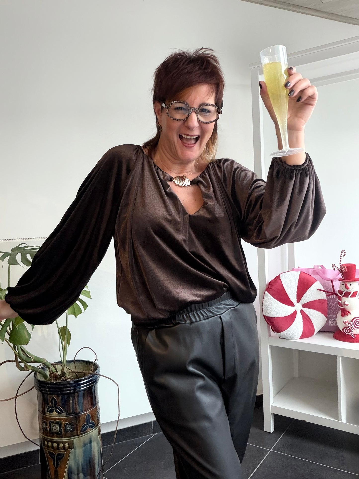 Fluweel met een hoekje af